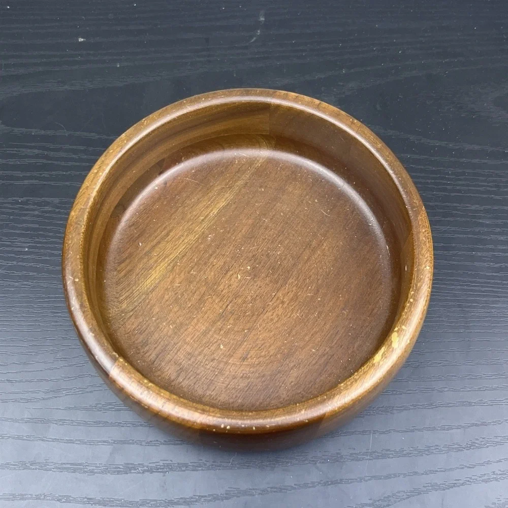 Vintage‎ Ozark Walnutware Solid Walnut Bottle Coaster Native Wood Product